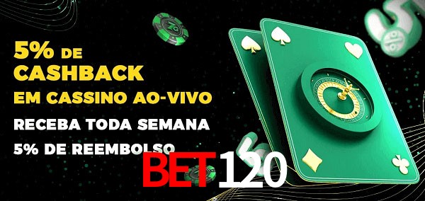 Promoções do cassino ao Vivo bet120